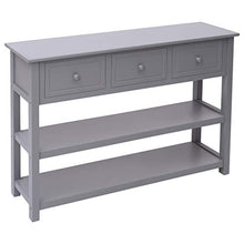 SKM Credenza Grigia 115x30x76 cm in Legno