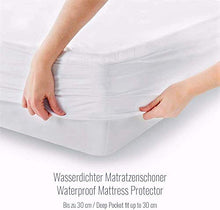 MELUNDA coprimaterasso Impermeabile con Angoli Elastici - 100 x 200 cm - Coprimaterasso in Cotone antiallergico dermatologicamente Testato
