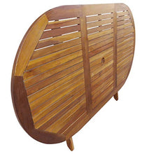 Oushome Set da Pranzo da Giardino 7 pz Pieghevole in Massello di Acacia