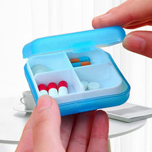 Portapillole Giornaliero in plastica con 4 scomparti Contenitore per medicinali - Portapillole da viaggio portatile Portapillole tascabile – Contenitore Organizer per medicinali