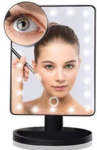 Specchio Specchi di vanità, LED Light Makeup Mirror USB Ricarica Beauty Desktop Light Beauty Touch Screen Removible Make