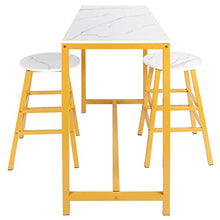 Tavolo da Bar Elegante con 2 Sgabelli Set Semplice Arredamento Moderno per La Cucina Camera da Gioco Soggiorno