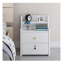 RKRZLB Comodino Bianco Camera da Letto Cassettiera Moderno con 2/3 Cassetti 14.5x13.3x23.6inch Cassettiere Cameretta (Color : Style 1)
