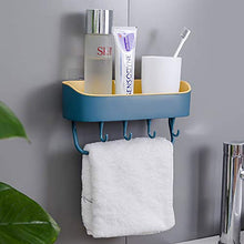 Mensola da parete per bagno, in plastica, senza foro, comodo e durevole, può essere utilizzato per WC, cucina, tavolo da toeletta, materiale PP