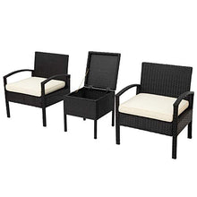 WYLZLIY-Home Set Mobili da Giardino Set Mobili da Esterno 3 Pezzi Mobili da Esterno in Patio Set di Sofà Seating Gruppo con Cuscini da Esterno Uso da Esterno Arredamento per Balcone A Bordo Piscina