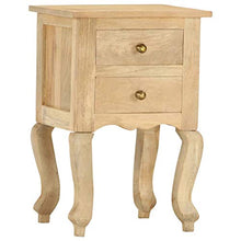 vidaXL Comodino 40x35x60 cm in Legno Massello di Mango