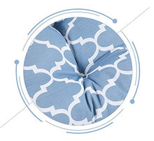 Nicole - Cuscino per panca da giardino, 115 x 45 x 10 cm, colore: blu