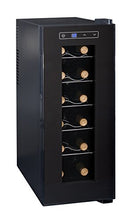 Ardes 5I12V AR5I12V Cantinetta Termoelettrica da 12 Bottiglie con Luce Interna, Display Digitale, Controllo Touch e Scaffali a Rastrelliera Estraibili, Acrilico