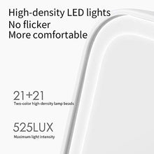DALADA Specchio da trucco con luce a LED bianca calda e luce calda, 3 modalità, ricaricabile, controllo touch a 120 gradi