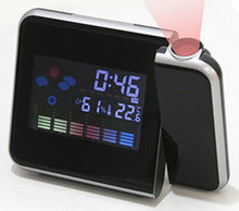 SaySure - Color LED Backlight Digital Weather Projection Alarm Clock