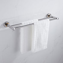 Portasciugamani da bagno in acciaio inox a parete spessa da 1 o 2 supporti da 40 cm / 50 cm / 60 cm