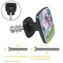 Castello di unicorno 4 PCS Pomelli per Porta, Pomolo per Mobile, Pomelli per Mobili con Viti, Maniglia per Armadietto, Pomelli per Porta, Pomelli per Cassetti per Porta, Armadio, Cassetto e Credenza