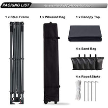 Abccanopy Tenda parasole, gazebo, da esterno, facile elevamento,10x10 serie blocco centrale