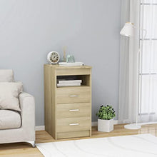vidaXL - Sideboard mit Schubladen Sonoma-Eiche 40×50×76 cm Spanplatte