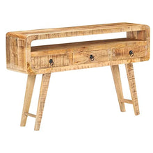vidaXL Credenza 120x30x75 cm in Legno Massello di Mango Grezzo