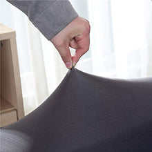 Feilaxleer Copridivano con Penisola Elasticizzato di Sinistra/Destra, Copridivano per Divano a Forma di L (4 Posti+3 Posti,Grigio)