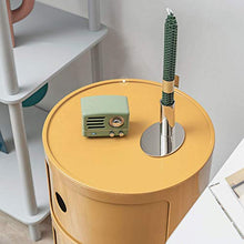 YLKCU Comodini Rotondo 4 Livelli Creativo Multi Strato Portaoggetti Tavolino da caffè Soggiorno Mensola Laterale Camera da Letto Comodino Balcone Espositore Armadietto Arredamento Moderno Semplice