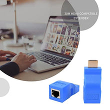 ASFD Extender Compatibile con HDMI 1080P Rj45 Port LAN Network Extension Fino a 30M 1080P Blue