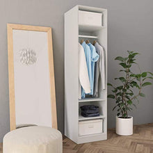 FAMIROSA Armadio Bianco 50x50x200 cm in Truciolato