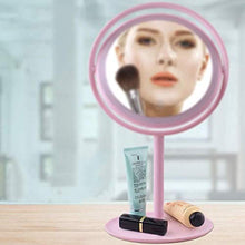 LCSD Specchi Compatti LED Illuminato Trucco Vanity Specchio Specchio Con Touch Screen Dimmerabile, Portatile Illuminato Specchio Per Viaggi Bagno