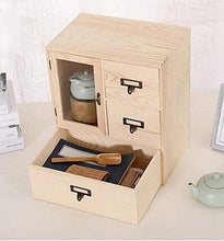 Mobile Contenitore In Legno Massello Con 3 Cassetti, Contenitore Cosmetico Desktop Di Grande Capacità, Utilizzato Nel Corridoio Del Bagno Della Camera Da Letto, Completamente Assemblato, 35X30X20CM