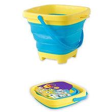 guangzhou Portatile Secchio da Spiaggia Giocattolo di Sabbia Pieghevole Pieghevole in plastica Multiuso Secchio di plastica Morbido barile Pieghevole Blu