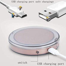 Specchio Per Il Trucco Specchi Portatili Specchio Per Il Trucco Da Viaggio Illuminato A Led Ingrandimento 1X / 3X - Specchio Per Il Trucco Portatile Compatto Con Luce Diurna Con Luci Per Comò Da Bagno