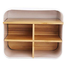 Kinshin Commander - Supporto per telecomando in legno da scrivania, con telecomando, ideale anche come organizer per occhiali, smartphone, controller, CD, telecomando