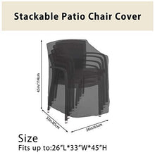 crossbroder Copertura per Sedie da Giardino Impermeabile e Pieghevole in 210D Oxford Telo Coprisedie da Esterno Resistente (210D Nero)