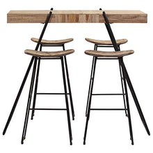 SKM Set da Bar 5 pz in Teak di Recupero