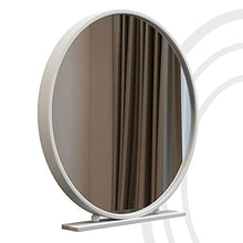IJNBHU Camera da Letto Bagno Desktop Lo Specchio, Specchi per Il Trucco Cornice in Metallo Specchio per Il Trucco Rotondo La Superficie del Desktop è progettata con Rivestimento