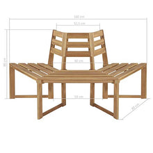 BIGTO - Panchina da Giardino in Legno di Acacia Massiccio, 160 cm