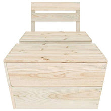 SKM Set Divani da Giardino 2 pz in Legno di Abete Impregnato