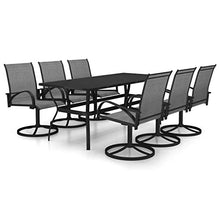 vidaXL Set da Pranzo da Giardino 7 pz in Textilene e Acciaio