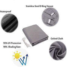 KAISUN Vela Parasole Rettangolare,Protezione Parasole e Anti UV,Impermeabile e Resistente,con La Corda,Tende da Sole per Giardino Balcone Terrazza (2 X 5 m,Blu)