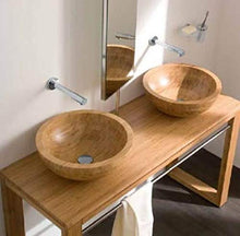 Lavabo in bambù 42 x 14 cm
