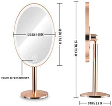LBWARMB Trucco Specchio con luci Vanity Trucco Illuminato Specchio Specchio Dressamento Casa Beauty Vanity Trucco Specchio Specchio Touch Screen 180 Gradi Rotazione Gratuita