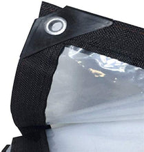 Telone Trasparente Telone Occhiellato Telo Anti Strappo E Antivento Telone per Barche, La Dimensione può Essere Personalizzata (Color : Transparent, Size : 3x3.5m)
