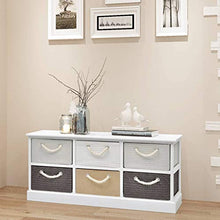 FAMIROSA Mobile Contenitore con 6 Cassetti in Legno
