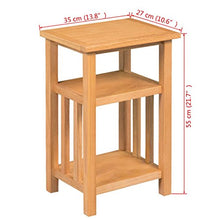 EBTOOLS - Comodino per divano, 3 livelli, tavolo da comodino, consolle in legno, per corridoio, soggiorno, camera, ufficio, 35 x 27 x 55 cm