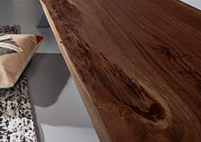 MASSIVMOEBEL24.DE Iron Label #152 Panca in Legno di Acacia - Laccato/Marrone 200x38x46