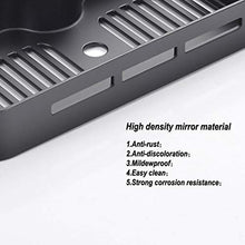 zhoul piatto doccia multifunzione, mensola portaoggetti per asta doccia nera opaca con accessorio da bagno supporto per soffione doccia