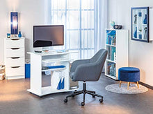 Inter Link Mobiletto classico, ideale come comodino, in compensato, bianco, larghezza x altezza x profodnità: 40 x 92 x 40 cm