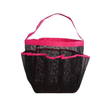 TOPBATHY Borsa da Doccia per Articoli da Toeletta in Mesh da 2 Pezzi con Custodia in Rete (Rosa Blu)