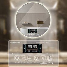 Specchio Bagno a LED con Dimmer, Funzione Anti-Appannamento E Bluetooth, Φ ： 50 cm, 60 cm, 70 cm, 80 cm