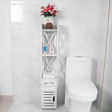 YOPOTIKA Armadio da bagno in legno bianco impermeabile a prova di umidità e senza formaldeide
