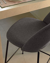 Kave Home - Sgabello Mahalia Grigio Scuro Altezza 65 cm