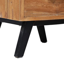 vidaXL Comodino 40x35x55 cm in Legno Massello di Teak