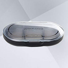 DOITOOL - Contenitore per pillole da viaggio, 1 contenitore portatile per pillole, 6 griglie, per medicine, contenitore organizer (nero)