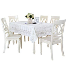 William 337 Pizzo Ricamato Tovaglia Openwork Piazza Tovaglia Rettangolare Tovaglia Copertura Tovaglia - Bianco (Size : Rectangular -90 * 160cm)